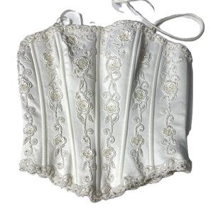Elegant White Embroidered Camisole